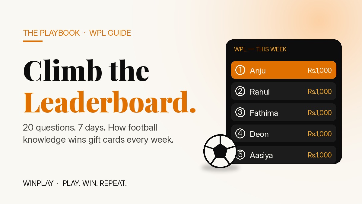 How to Climb the WinPlay Premier League Leaderboard: A Football Knowledge Training Guide